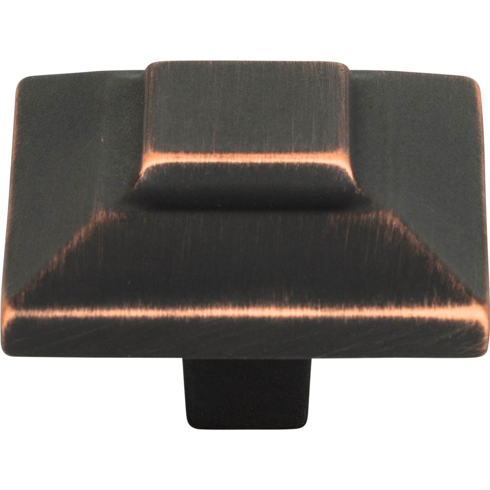 Atlas - Trocadero Large Square Knob 1 1/2 Inch Venetian Bronze - Venetian Bronze