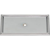 Campaign Rope Backplate 3 11/16 Inch Brushed Nickel