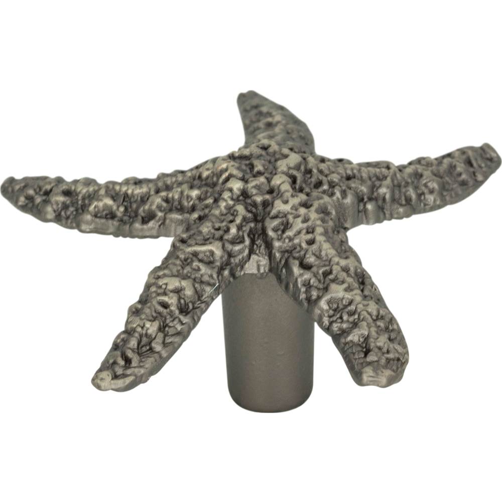 Atlas - Starfish Knob 2 Inch Pewter - Pewter