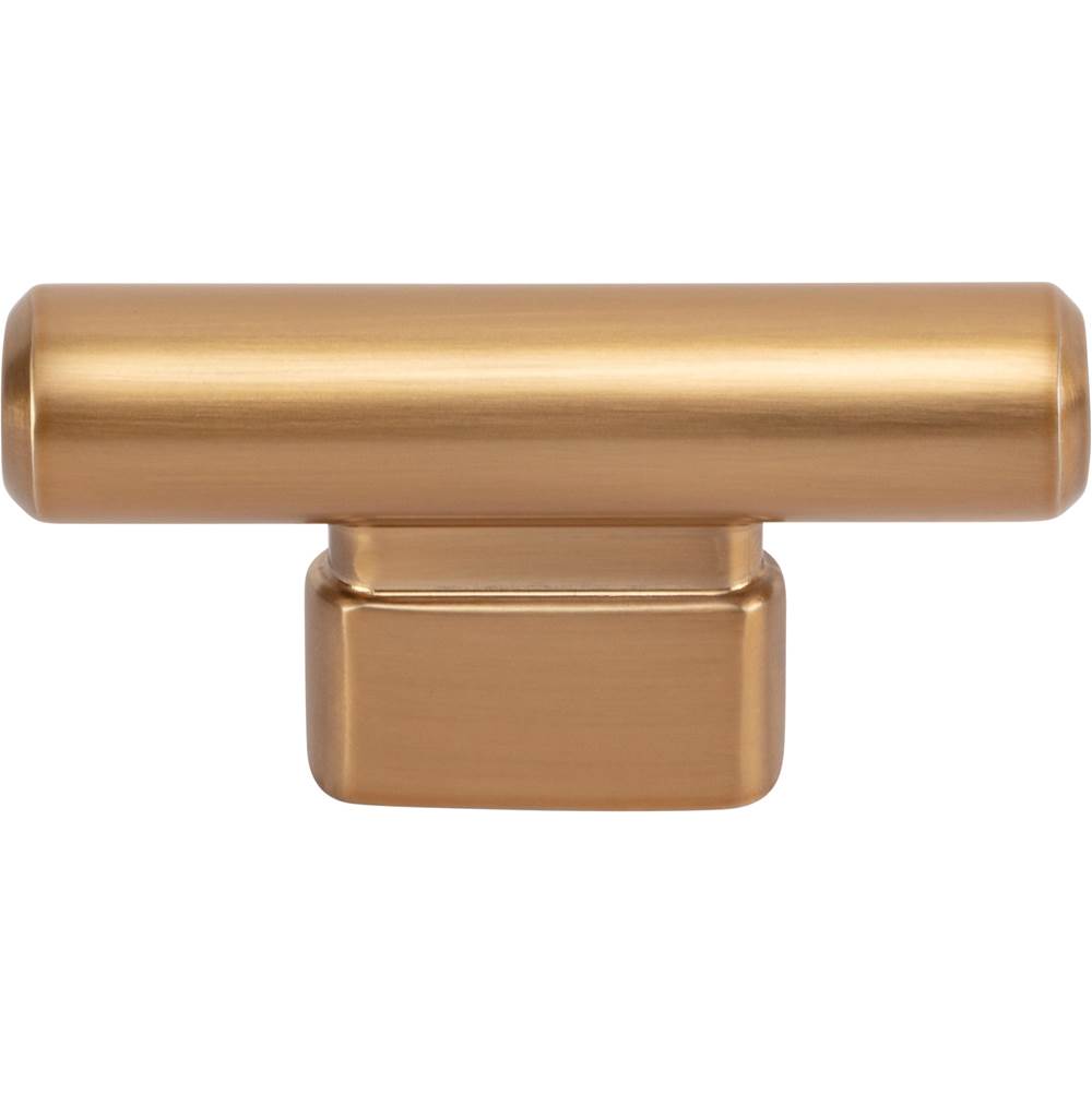 Atlas - Holloway T-Knob 2 1/2 Inch Warm Brass - Warm Brass