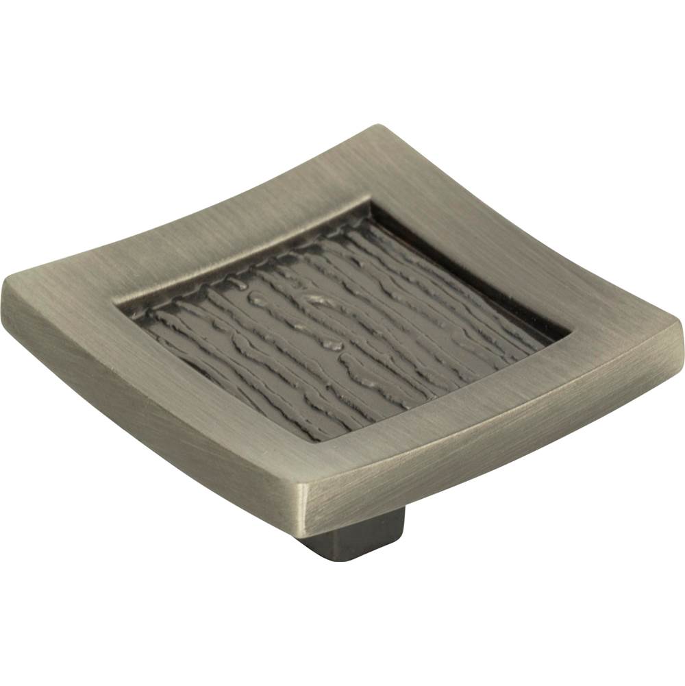 Primitive Square Knob 1 1/2 Inch Burnished Bronze