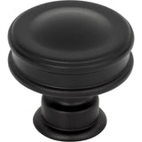 Atlas - Oskar Knob 1 1/4 Inch Matte Black - Matte Black