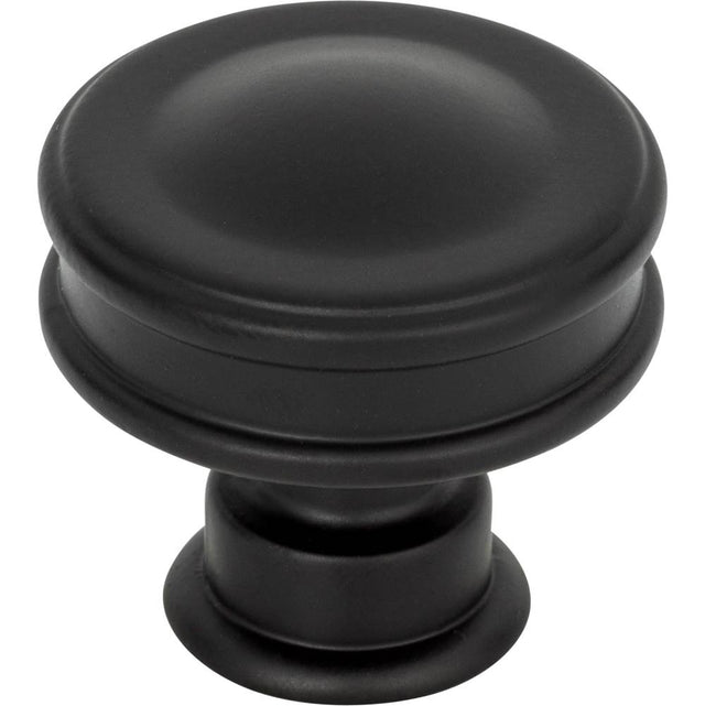Atlas - Oskar Knob 1 1/4 Inch Matte Black - Matte Black