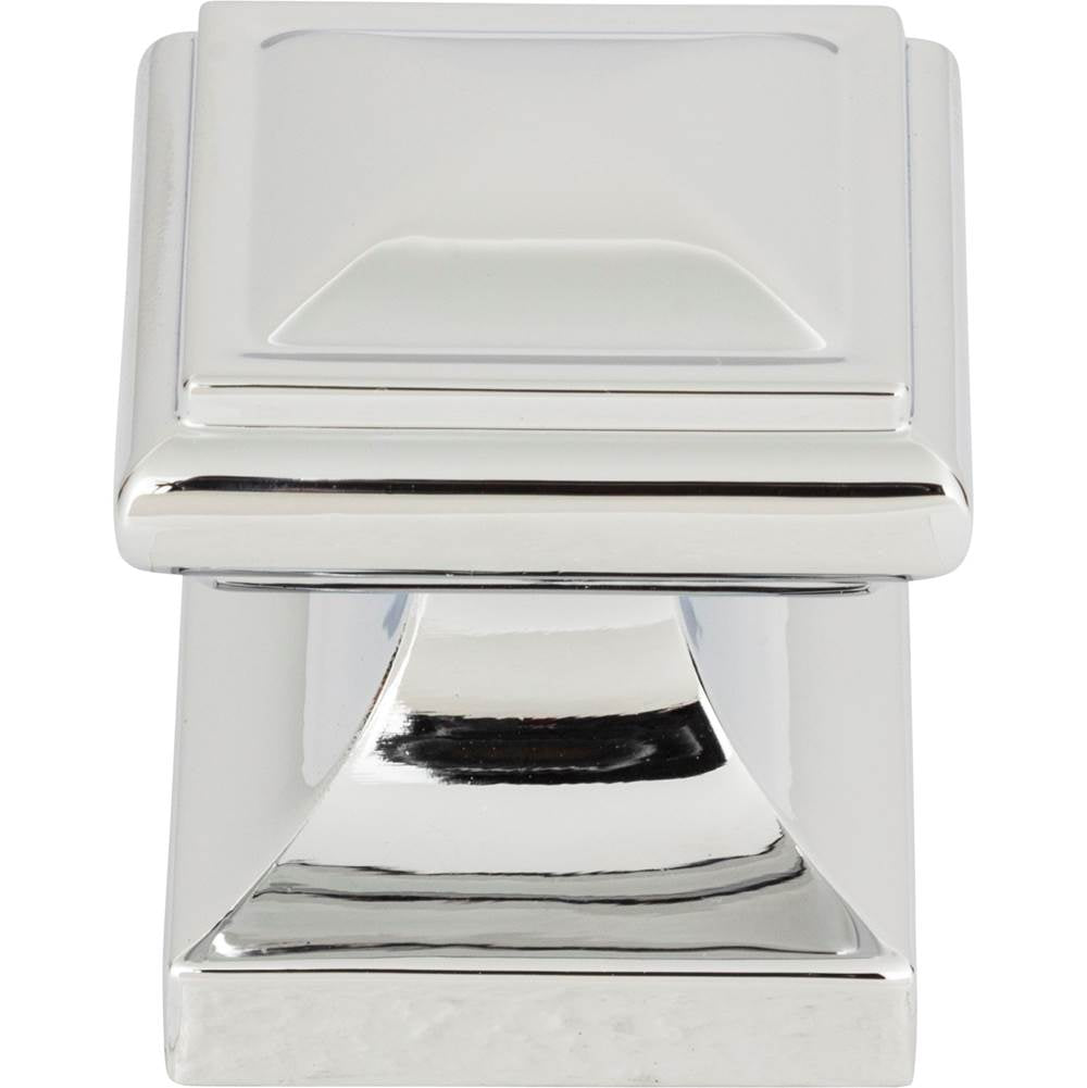 Atlas - Wadsworth Knob 1 1/4 Inch Polished Chrome - Polished Chrome