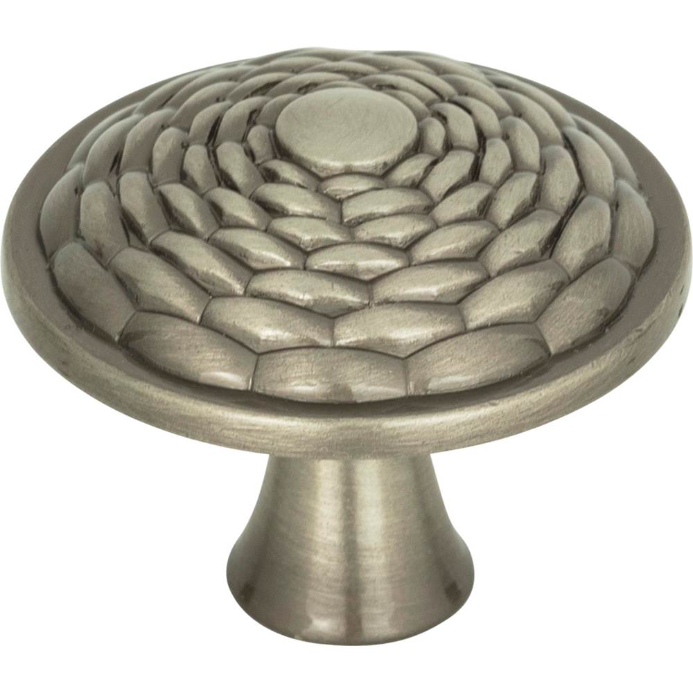 Atlas - Mandalay Round Knob 1 5/16 Inch Brushed Nickel - Brushed Nickel