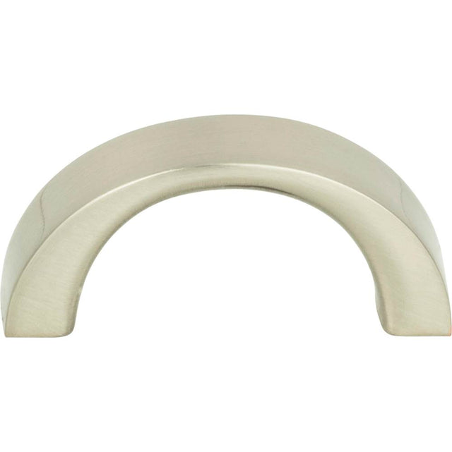 Atlas - Tableau Curved Pull 1 7/16 Inch (c-c) Brushed Nickel - Brushed Nickel