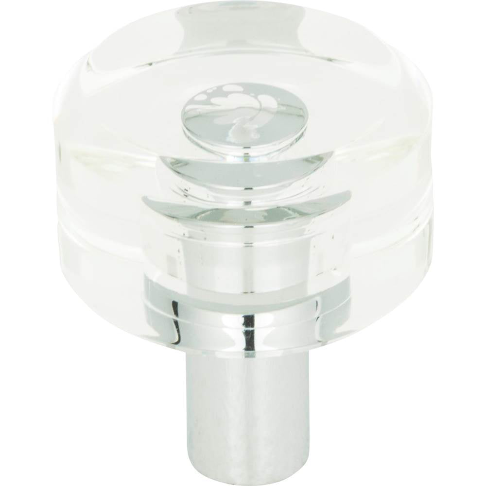 Atlas - Optimism Round Knob 1 3/16 Inch Polished Chrome - Polished Chrome