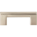 Atlas - Round Rail Pull 3 Inch (c-c) Brushed Nickel - Brushed Nickel