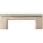 Atlas - Round Rail Pull 3 Inch (c-c) Brushed Nickel - Brushed Nickel