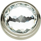 Legacy Crystal Round Knob 1 5/16 Inch Matte Black