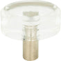 Atlas - Optimism Oval Knob 1 1/2 Inch Brushed Nickel - Brushed Nickel