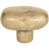 Atlas - Distressed Oval Knob 1 11/16 Inch Champagne - Champagne