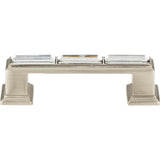 Atlas - Legacy Crystal Pull 3 Inch (c-c) Brushed Nickel - Brushed Nickel
