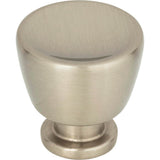 Atlas - Conga Knob 1 1/8 inch Brushed Nickel - Brushed Nickel