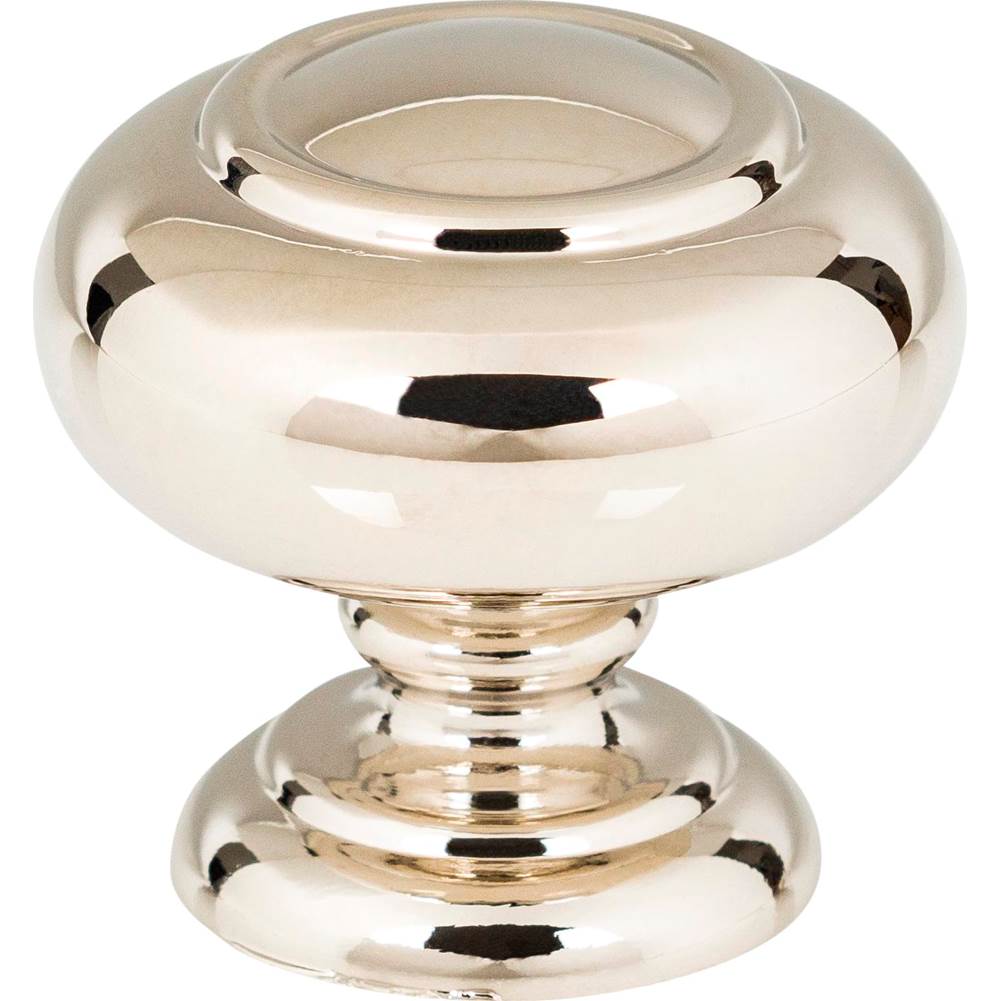 Atlas - Victoria Knob 1 1/4 Inch Polished Nickel - Polished Nickel