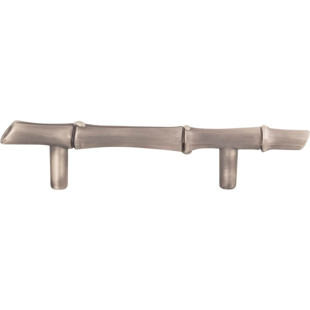Atlas - Bamboo Pull 3 Inch (c-c) Pewter - Pewter
