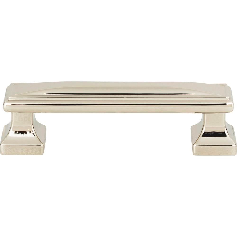 Atlas - Wadsworth Pull 3 3/4 Inch (c-c) Polished Nickel - Polished Nickel