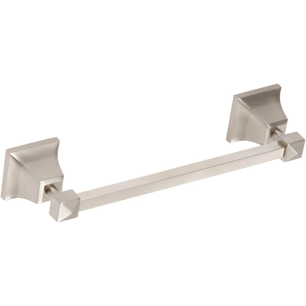 Atlas - Gratitude Bath Towel Bar 12 Inch Single Brushed Nickel - Brushed Nickel
