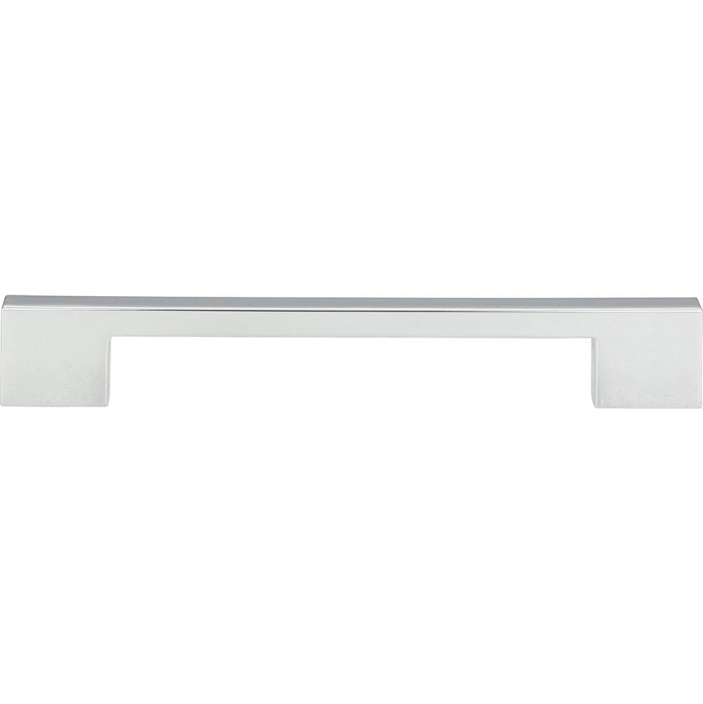 Atlas - Thin Square Pull 7 9/16 Inch (c-c) Polished Chrome - Polished Chrome