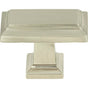 Atlas - Sutton Place Rectangle Knob 1 7/16 Inch Brushed Nickel - Brushed Nickel