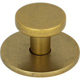 Atlas - Dot Knob 1 1/4 Inch Vintage Brass - Vintage Brass
