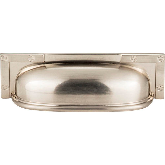 Atlas - Campaign L-Bracket Cup Pull 3 3/4 Inch (c-c) Brushed Nickel - Brushed Nickel