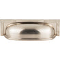 Atlas - Campaign L-Bracket Cup Pull 3 3/4 Inch (c-c) Brushed Nickel - Brushed Nickel