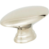 Egg Knob 1 1/2 Inch Brushed Nickel