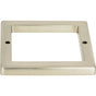 Atlas - Tableau Square Base 2 1/2 Inch Brushed Nickel - Brushed Nickel