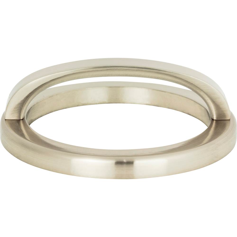 Atlas - Tableau Round Base and Top 3 Inch (c-c) Brushed Nickel - Brushed Nickel