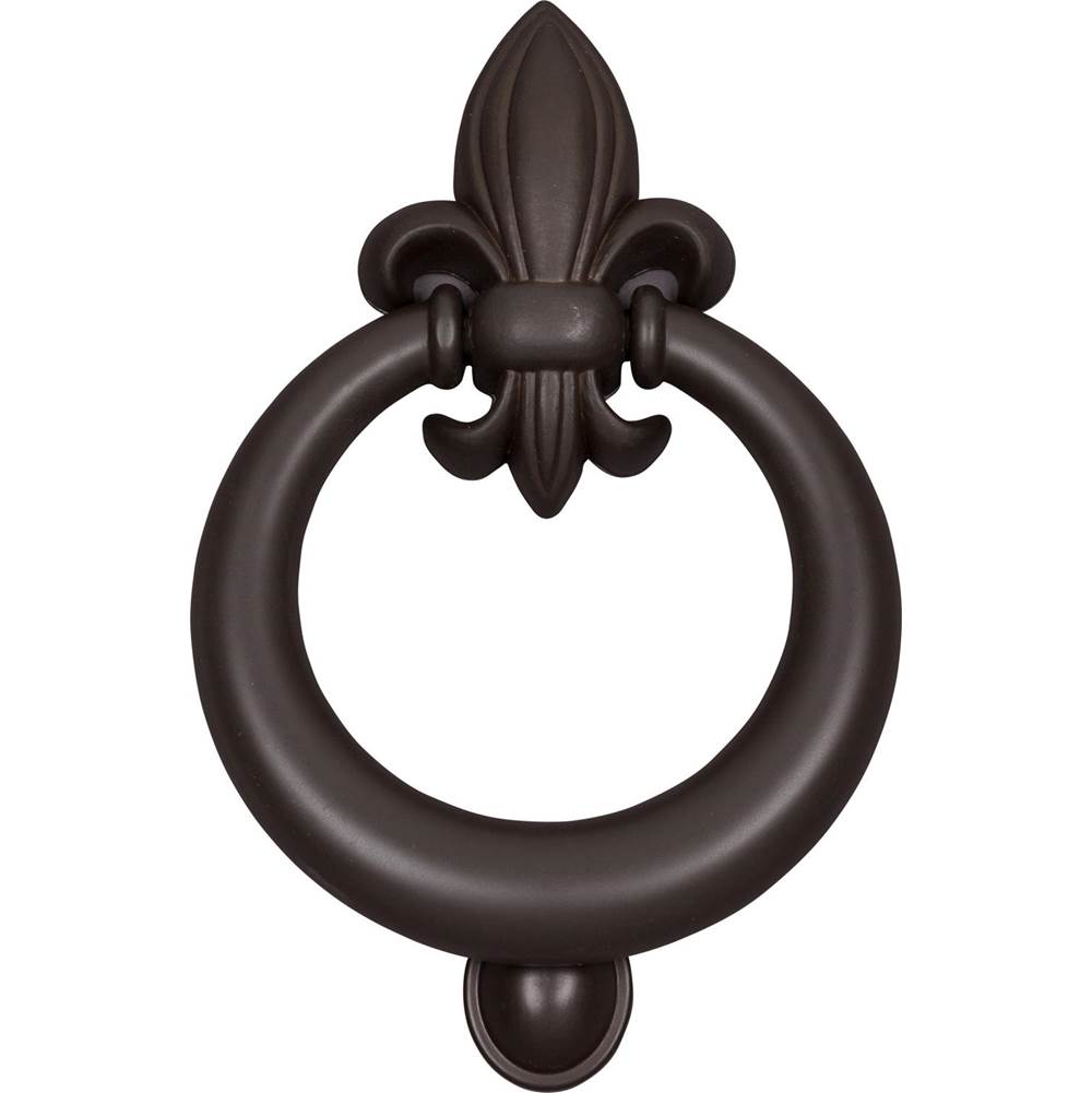 Atlas - Fleur de lys Door Knocker  Aged Bronze - Aged Bronze