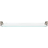 Atlas - Sutton Place Bath Glass Shelf 24 Inches Polished Nickel - Polished Nickel