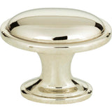 Atlas - Austen Oval Knob 1 5/16 Inch Polished Nickel - Polished Nickel