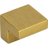 Small Square Knob 5/8 Inch (c-c) Brushed Nickel