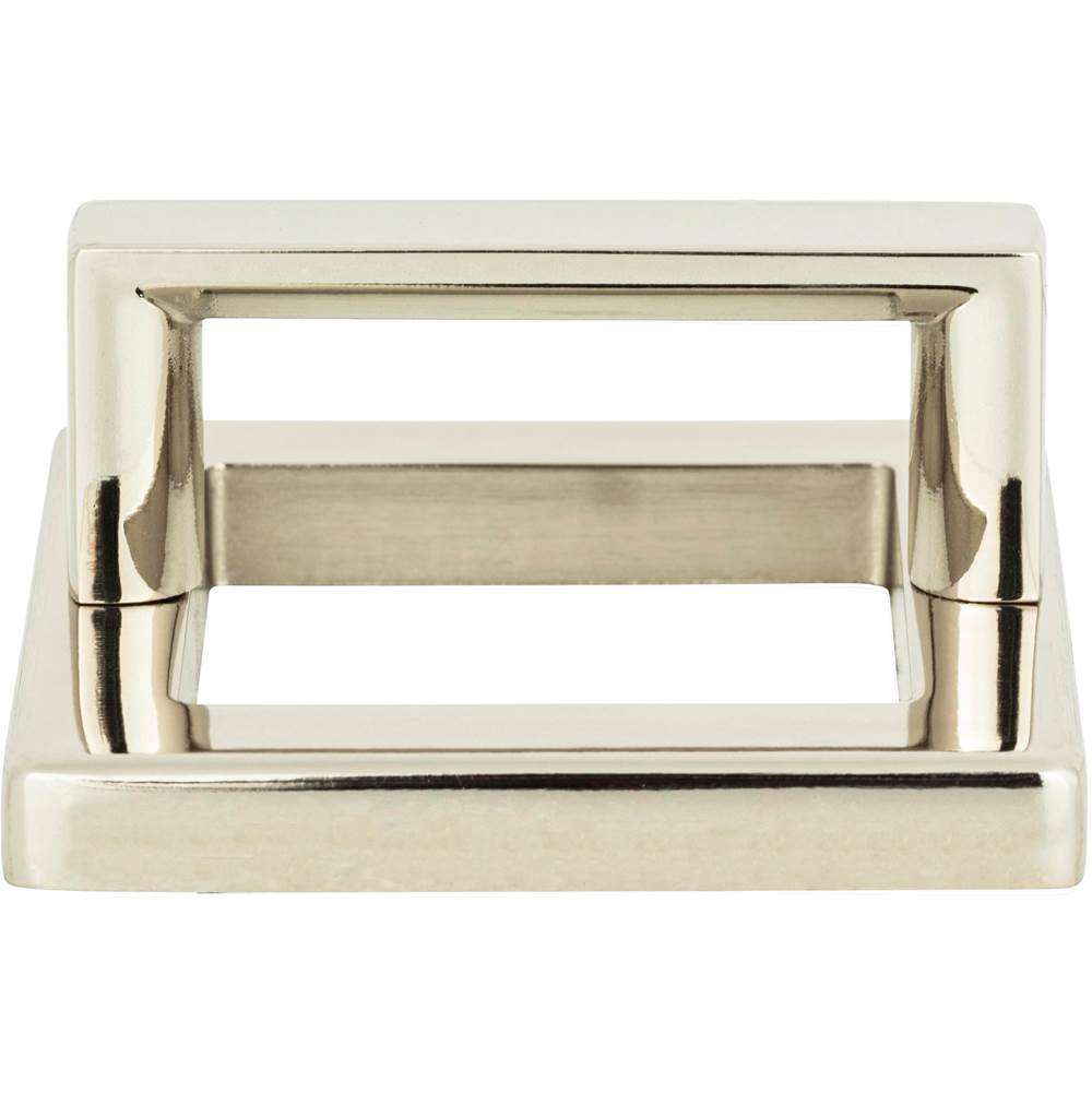 Atlas - Tableau Square Base and Top 1 13/16 Inch (c-c) Polished Nickel - Polished Nickel