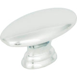 Egg Knob 1 1/2 Inch Brushed Nickel