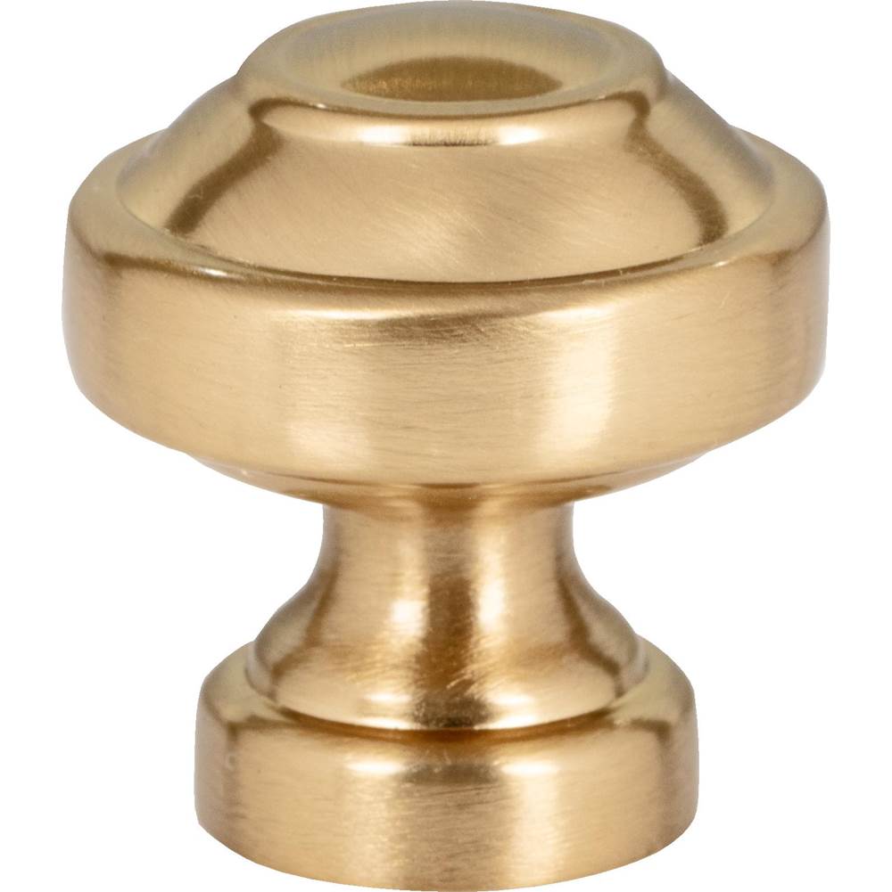 Atlas - Malin Knob 1 1/8 Inch Warm Brass - Warm Brass