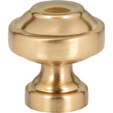 Atlas - Malin Knob 1 1/8 Inch Warm Brass - Warm Brass