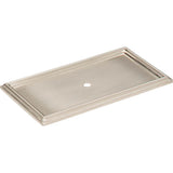 Campaign Rope Backplate 3 11/16 Inch Brushed Nickel