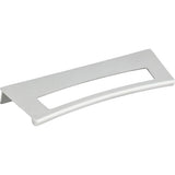 Mid Century Tab Pull 5 1/16 Inch (c-c) Brushed Nickel