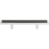Atlas - Spa Black Pull 3 Inch (c-c) Polished Chrome - Polished Chrome