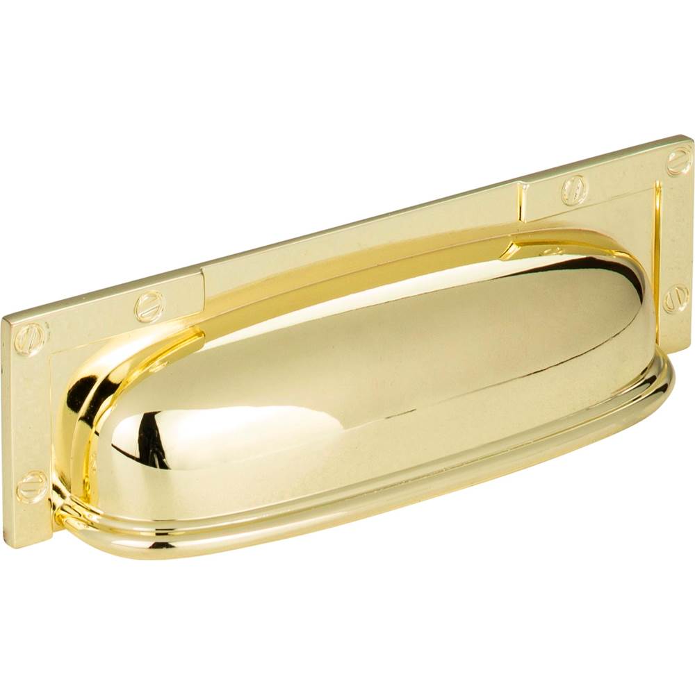 Campaign L-Bracket Cup Pull 3 3/4 Inch (c-c) Brushed Nickel