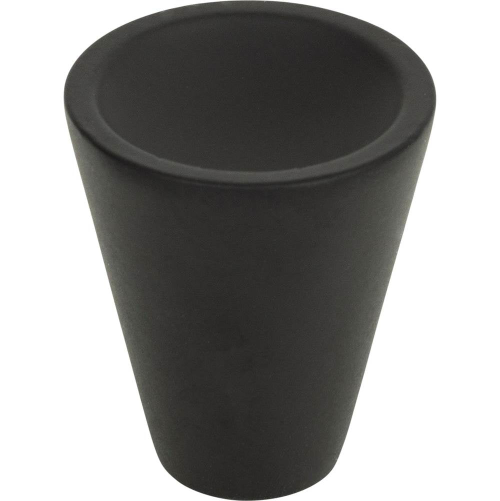 Atlas - Dap Cone Knob 1 Inch Matte Black - Matte Black