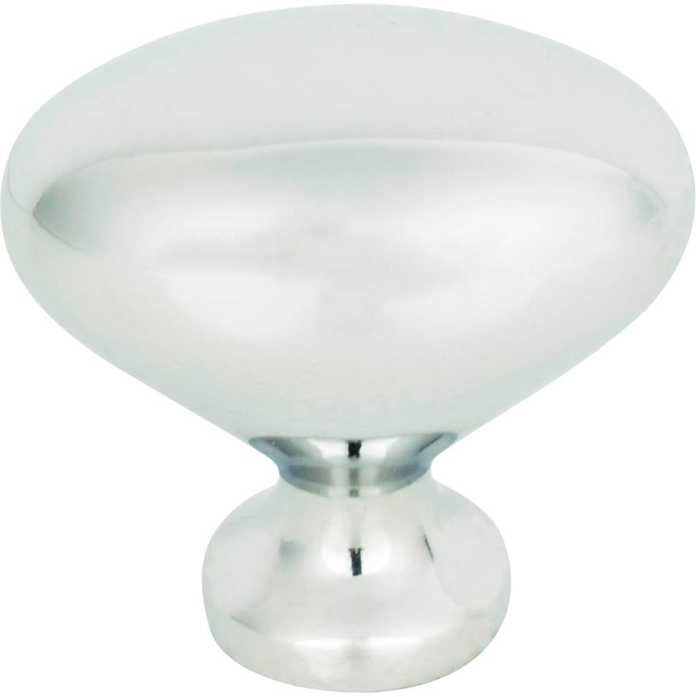 Atlas - Robin Egg Knob 1 1/4 Inch Polished Chrome - Polished Chrome