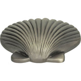 Atlas - Clamshell Knob 2 Inch Pewter - Pewter