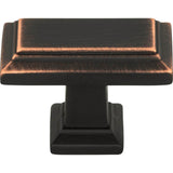Atlas - Sutton Place Rectangle Knob 1 7/16 Inch Venetian Bronze - Venetian Bronze