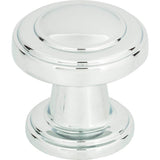 Atlas - Bronte Knob 1 1/8 Inch Polished Chrome - Polished Chrome