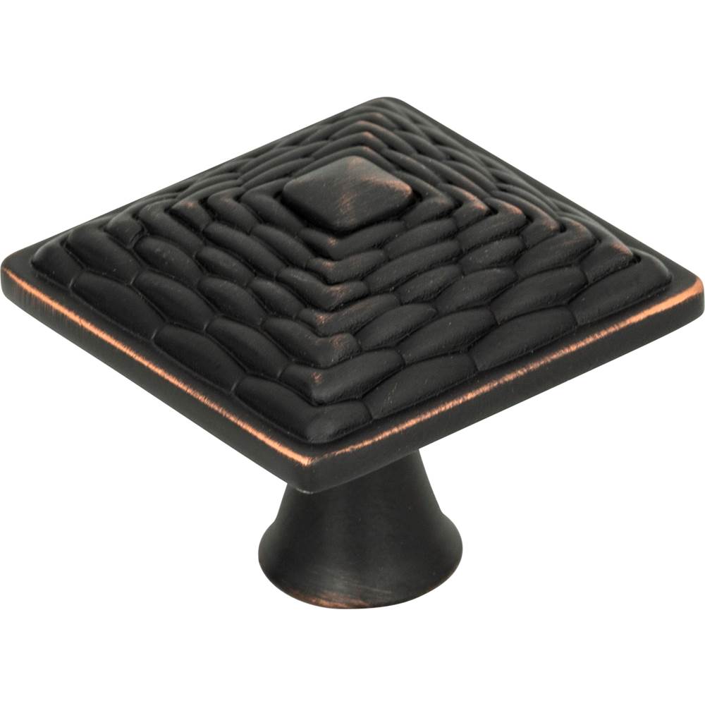 Mandalay Square Knob 1 1/4 Inch Brushed Nickel