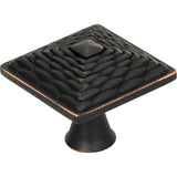 Mandalay Square Knob 1 1/4 Inch Brushed Nickel
