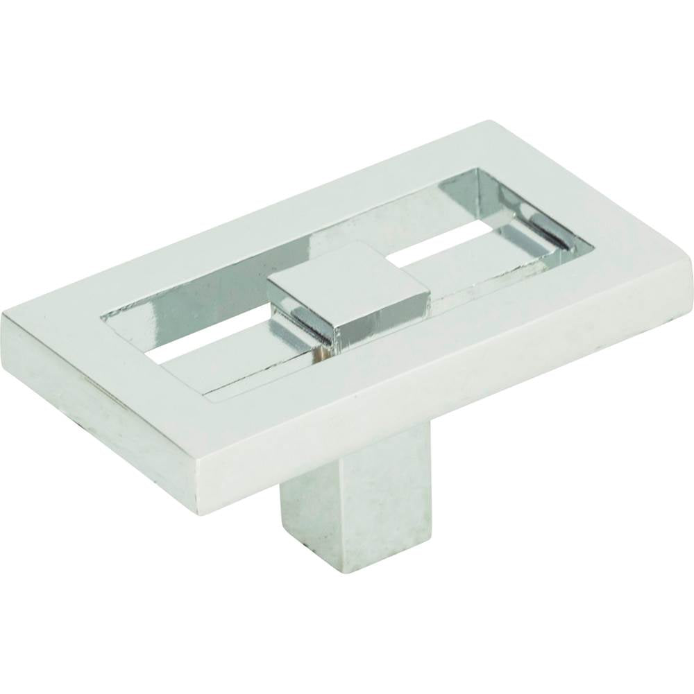 Nobu Rectangle Knob 1 3/4 Inch Matte Black